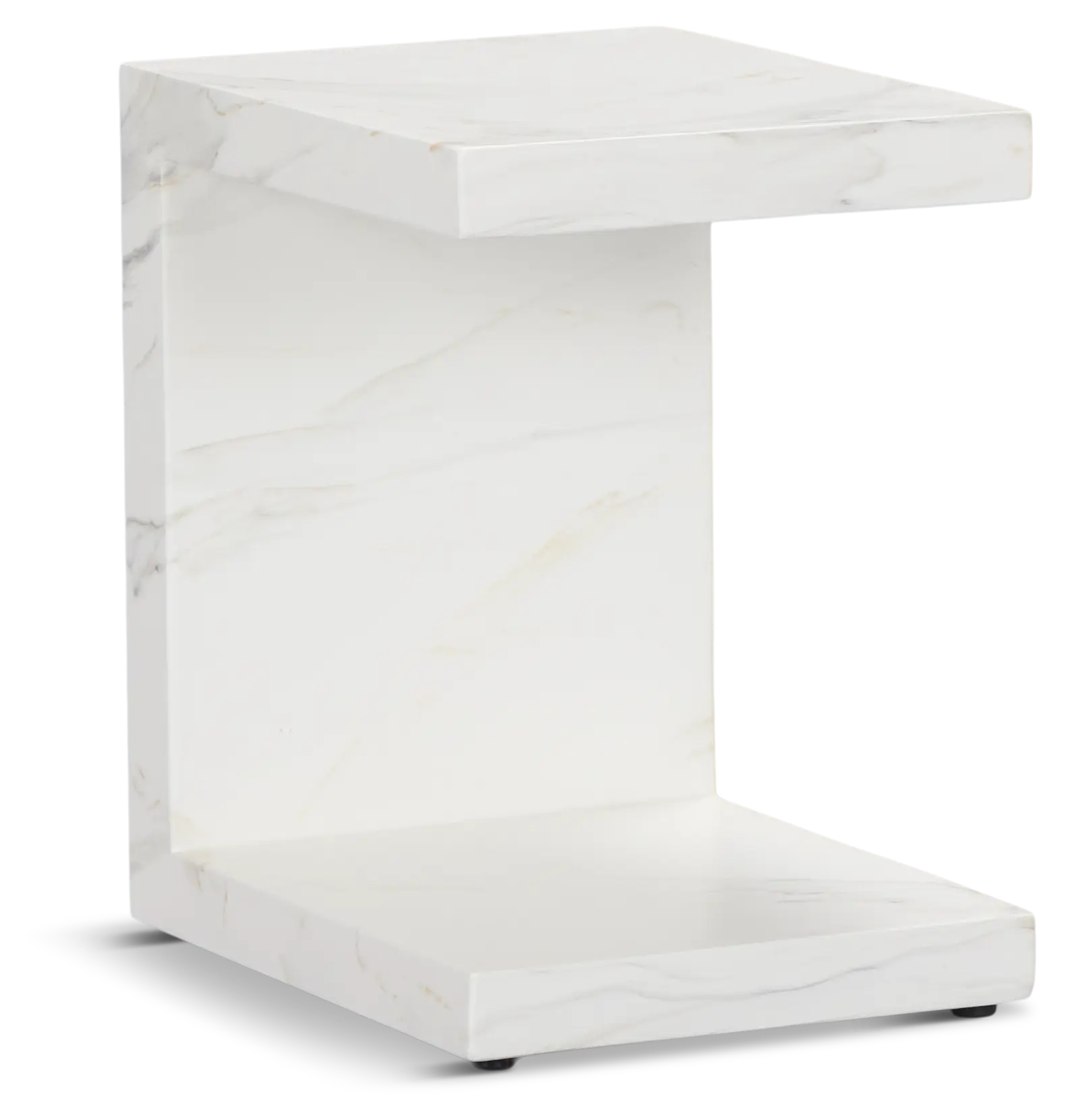 Merrick White C-side Table Merrick White C-side Table