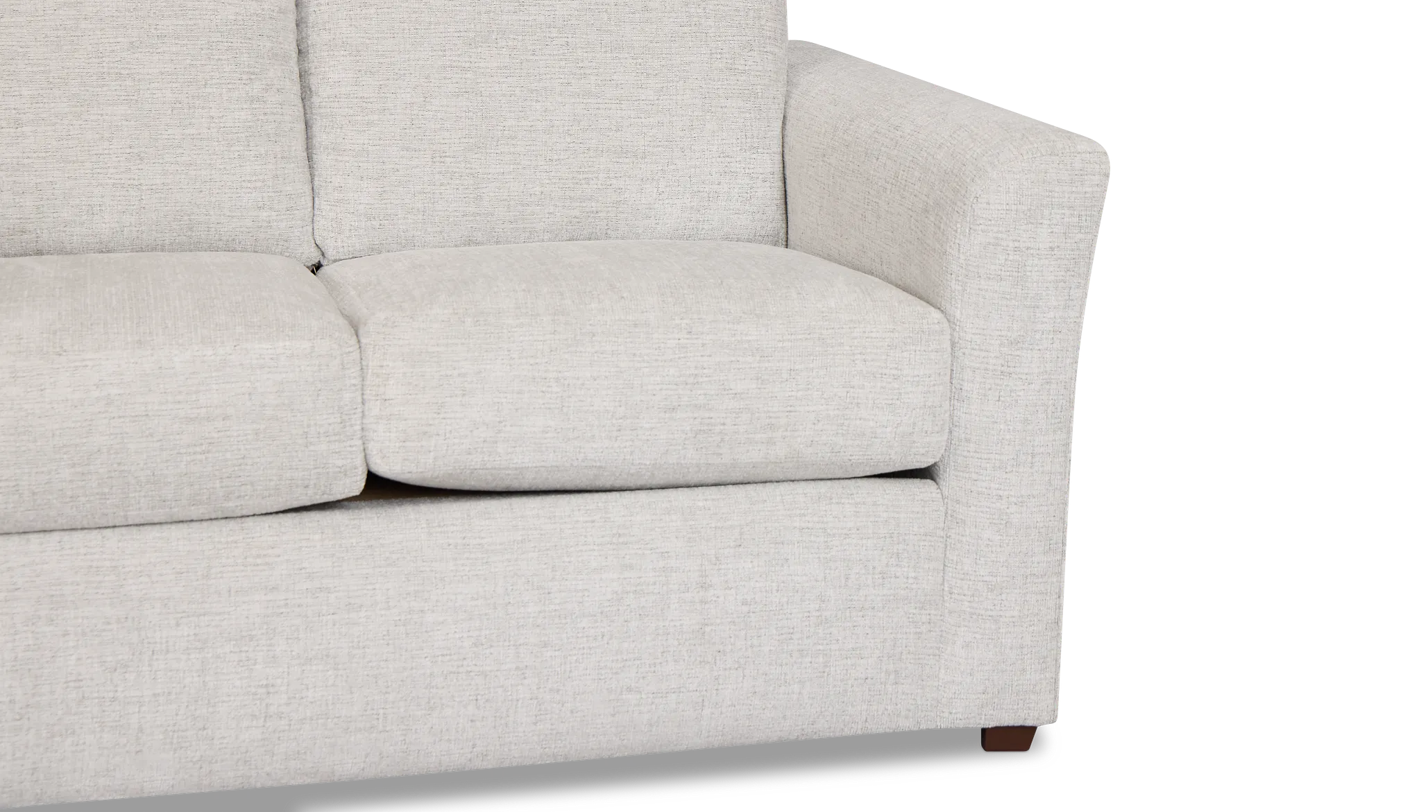 Miller Light Gray Fabric Loveseat