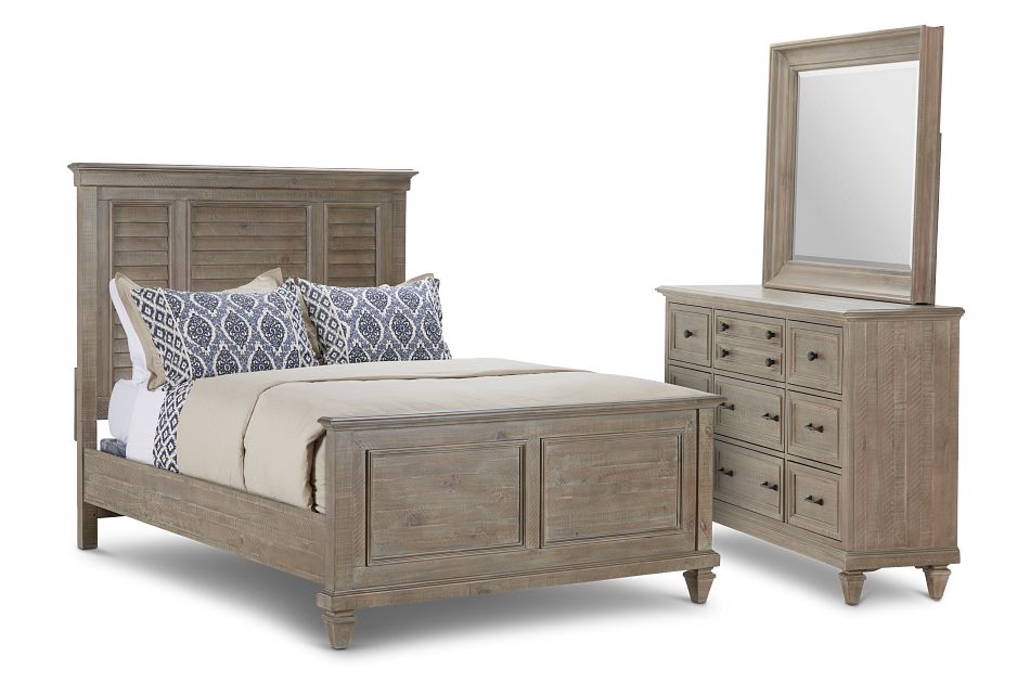 Sonoma Light Tone Panel Bedroom