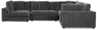 Lounge Dark Gray Fabric Medium Left Chaise Sectional