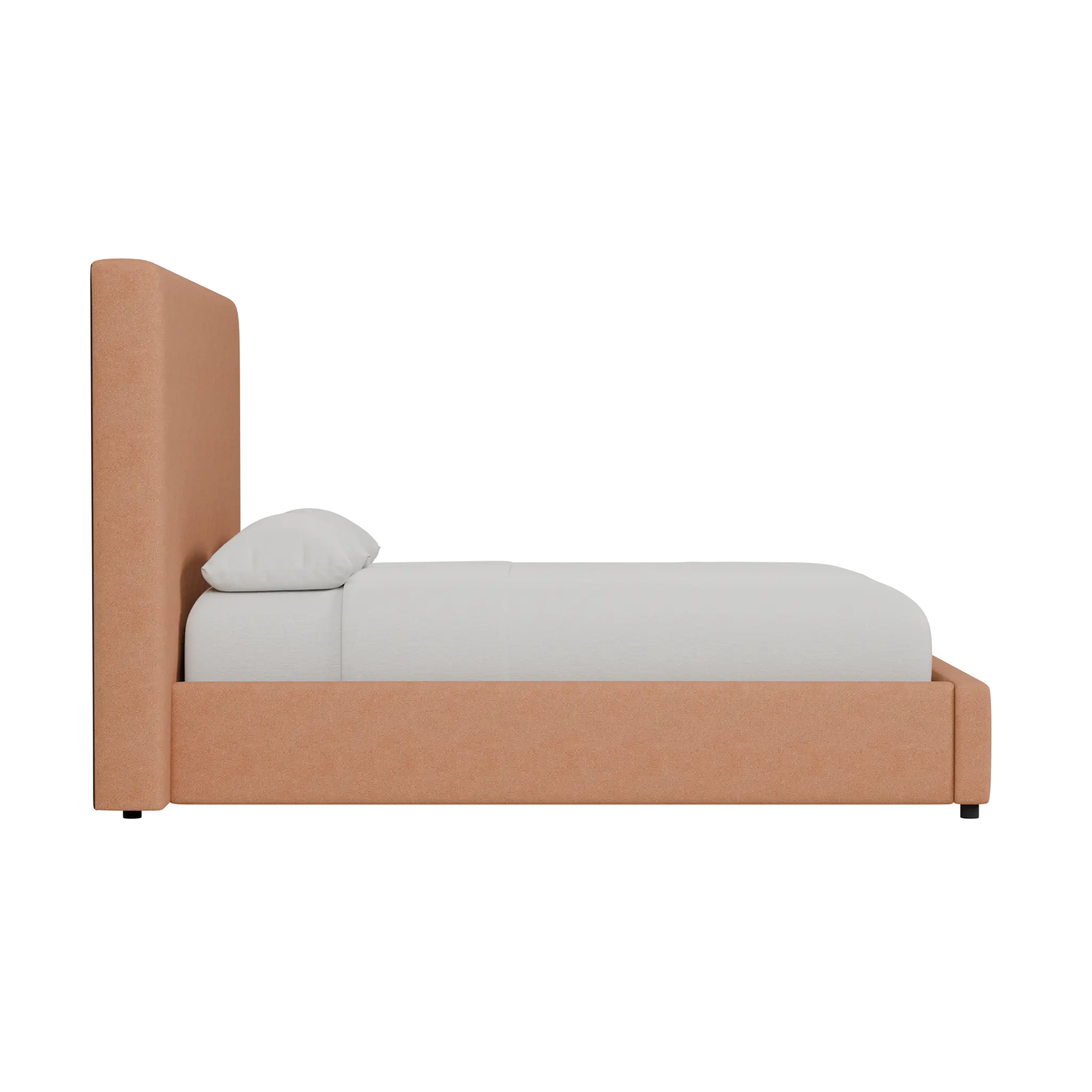 Grayton Sutton Orange 54" Upholstered Platform Bed Grayton Sutton Orange 54" Upholstered Platform Bed