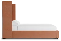 Captiva Sutton Orange 60" Upholstered Shelter Bed