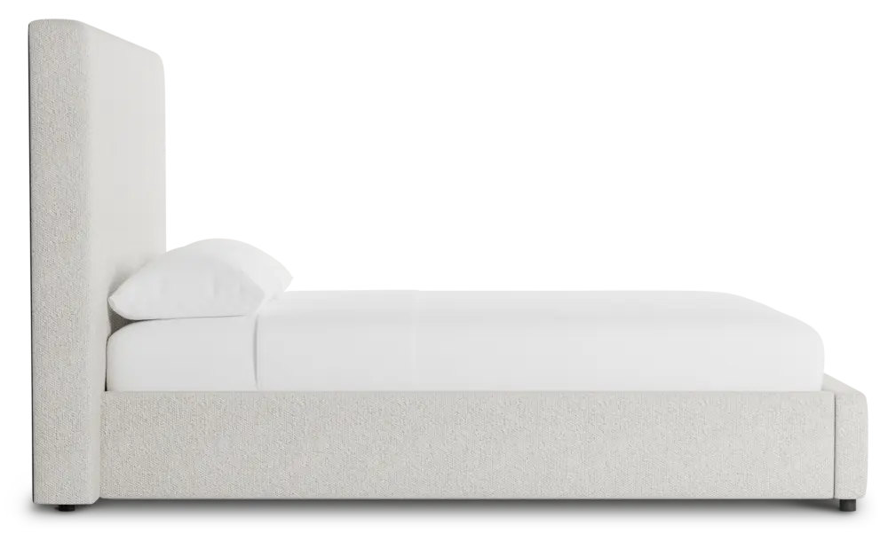 Grayton Gellar Beige 54" Upholstered Platform Bed Grayton Gellar Beige 54" Upholstered Platform Bed