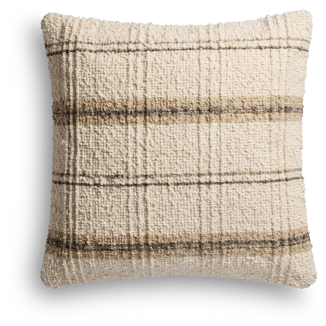 Bellami Ivory 22" Square Accent Pillow