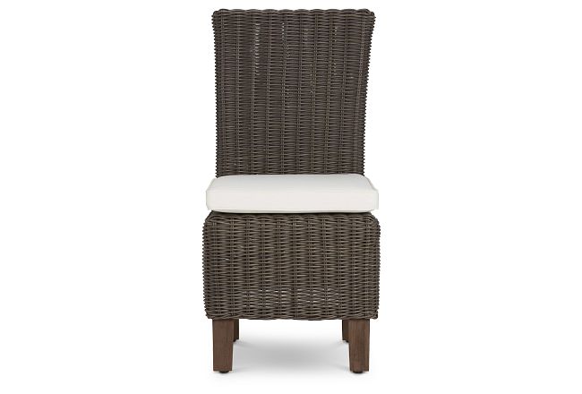 Canyon Gray White Woven Side Chair