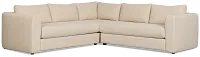 Alma Light Beige Fabric Small 2-arm Wedge Sectional