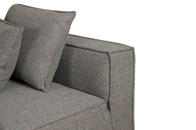 Tatum Gray Fabric 6-piece Pit Sectional