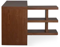 Olympia Mid Tone Wood L Desk