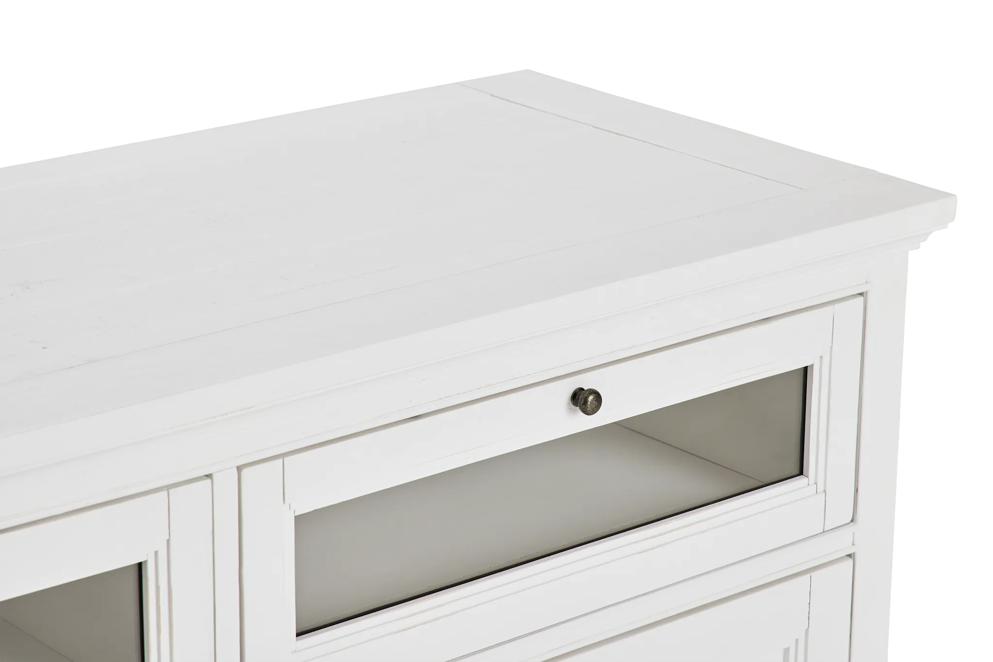 Heron Cove White Media Chest