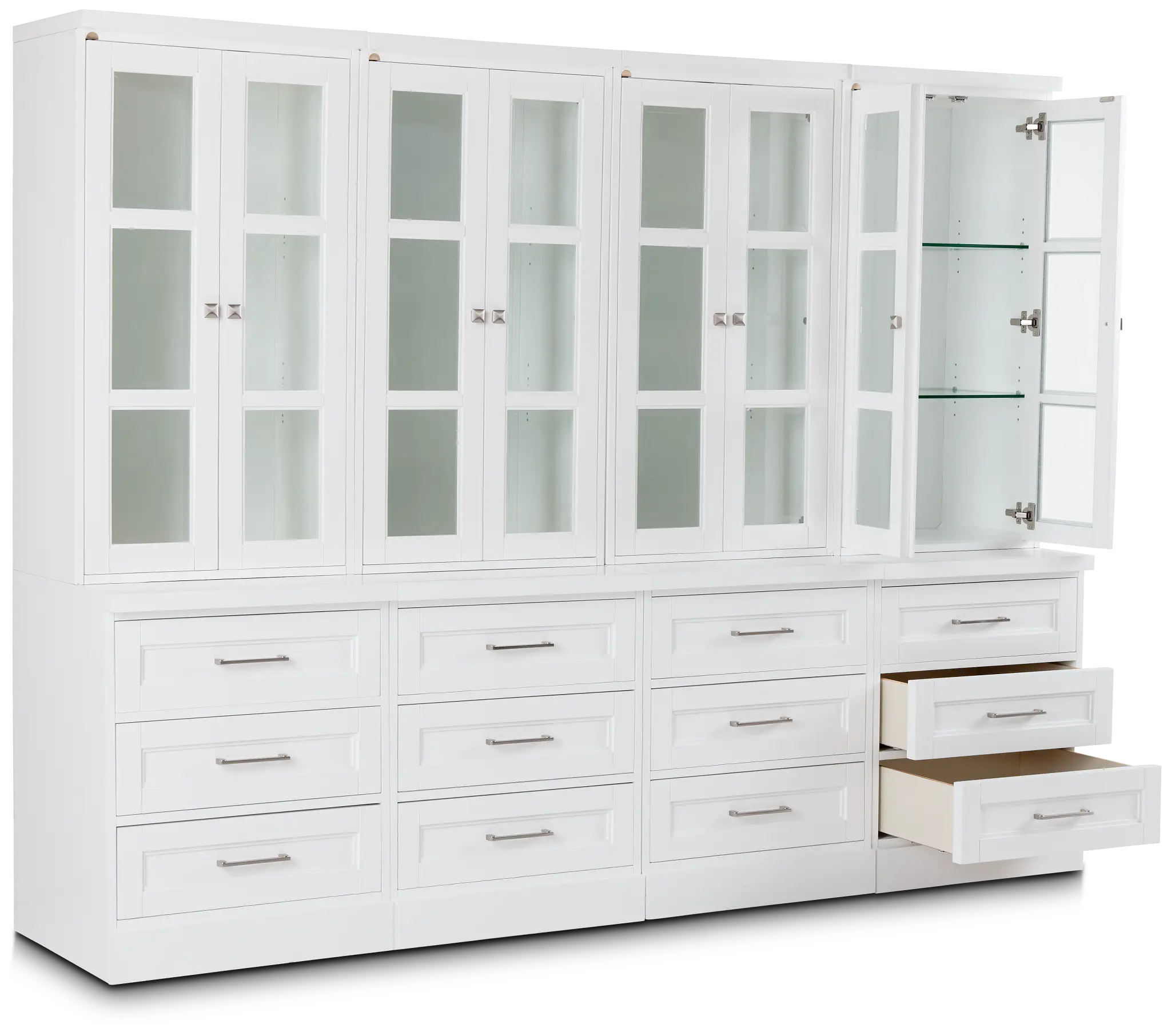 Newport White Drawer Bookcase Wall Newport White Drawer Bookcase Wall