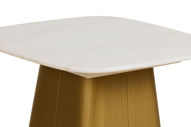 Lana White Square End Table