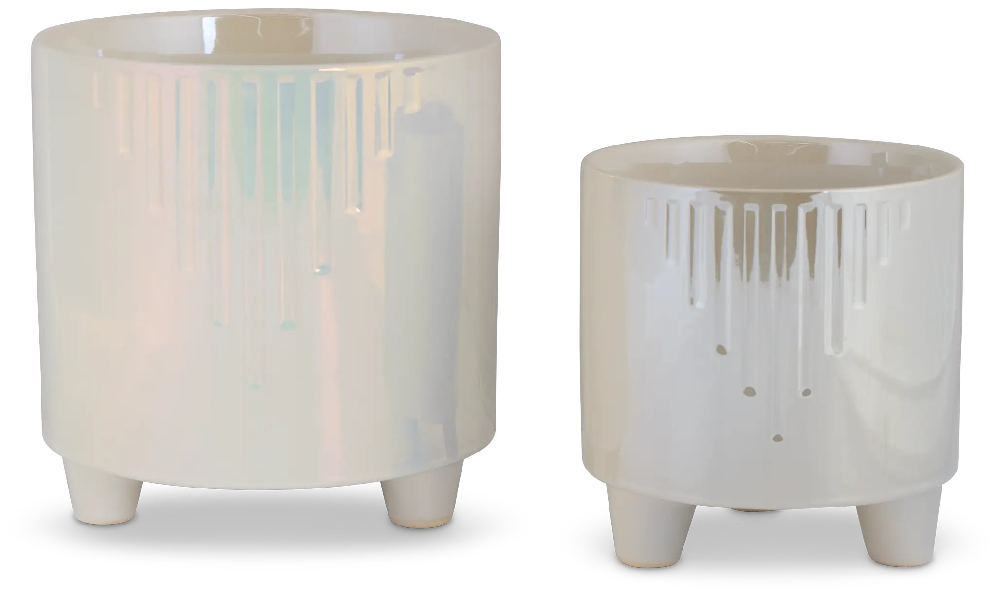 Moonie White Set Of 2 Planter Moonie White Set Of 2 Planter