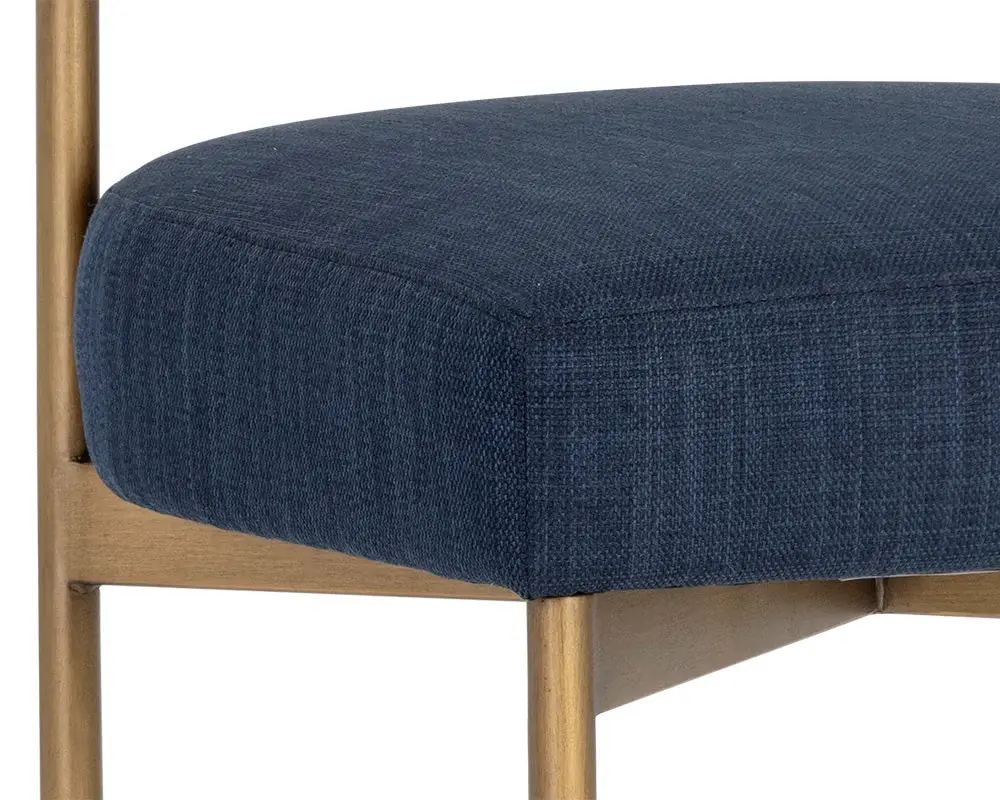 Mabel Navy 24" Upholstered Barstool Mabel Navy 24" Upholstered Barstool