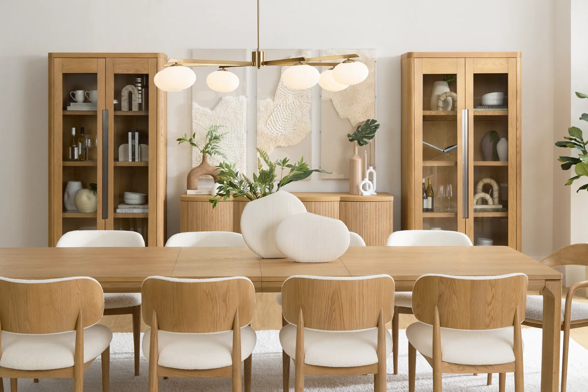 Gables Light Tone Rectangular Table