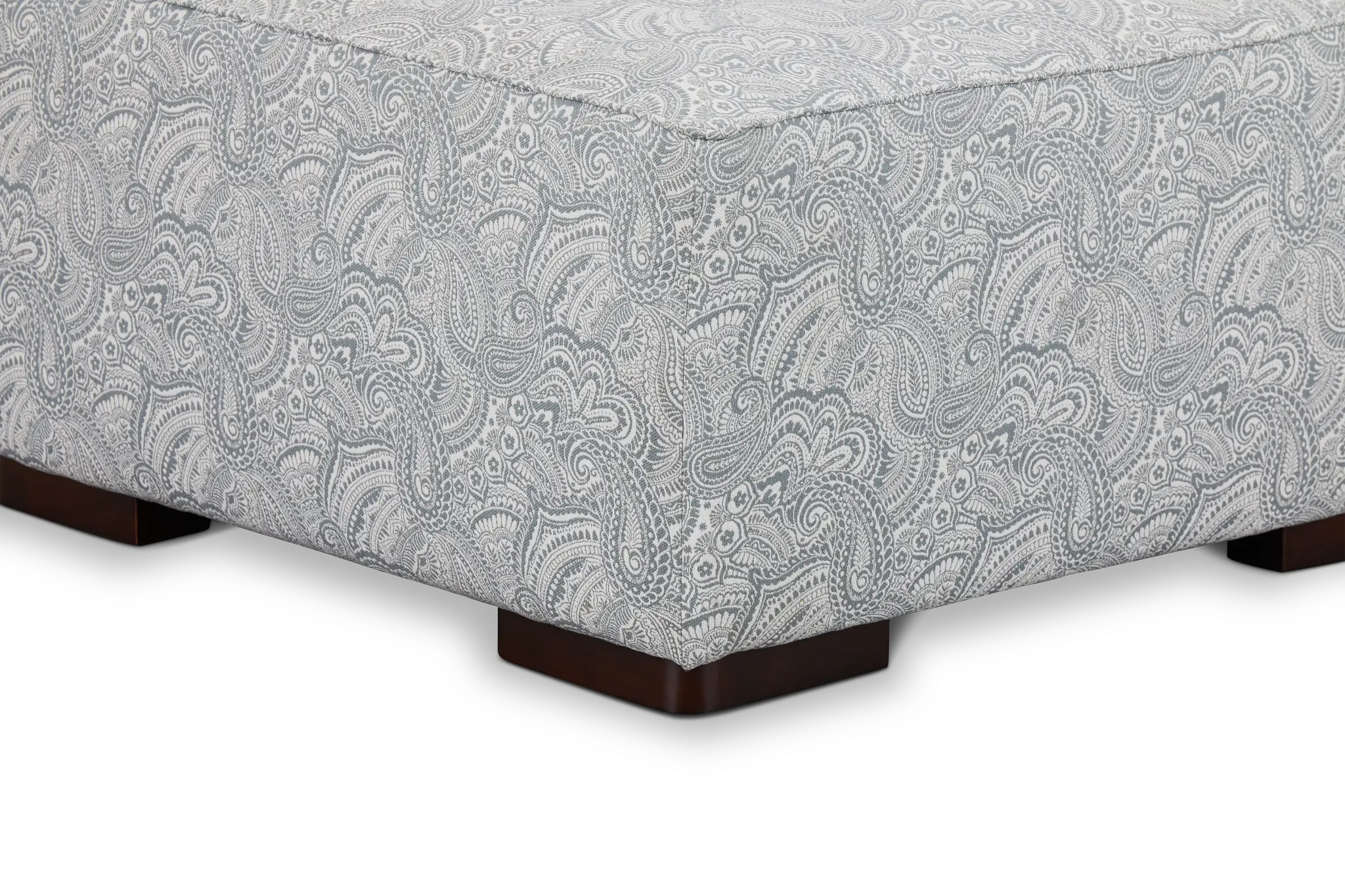 Venezia Blue Fabric Cocktail Ottoman Venezia Blue Fabric Cocktail Ottoman