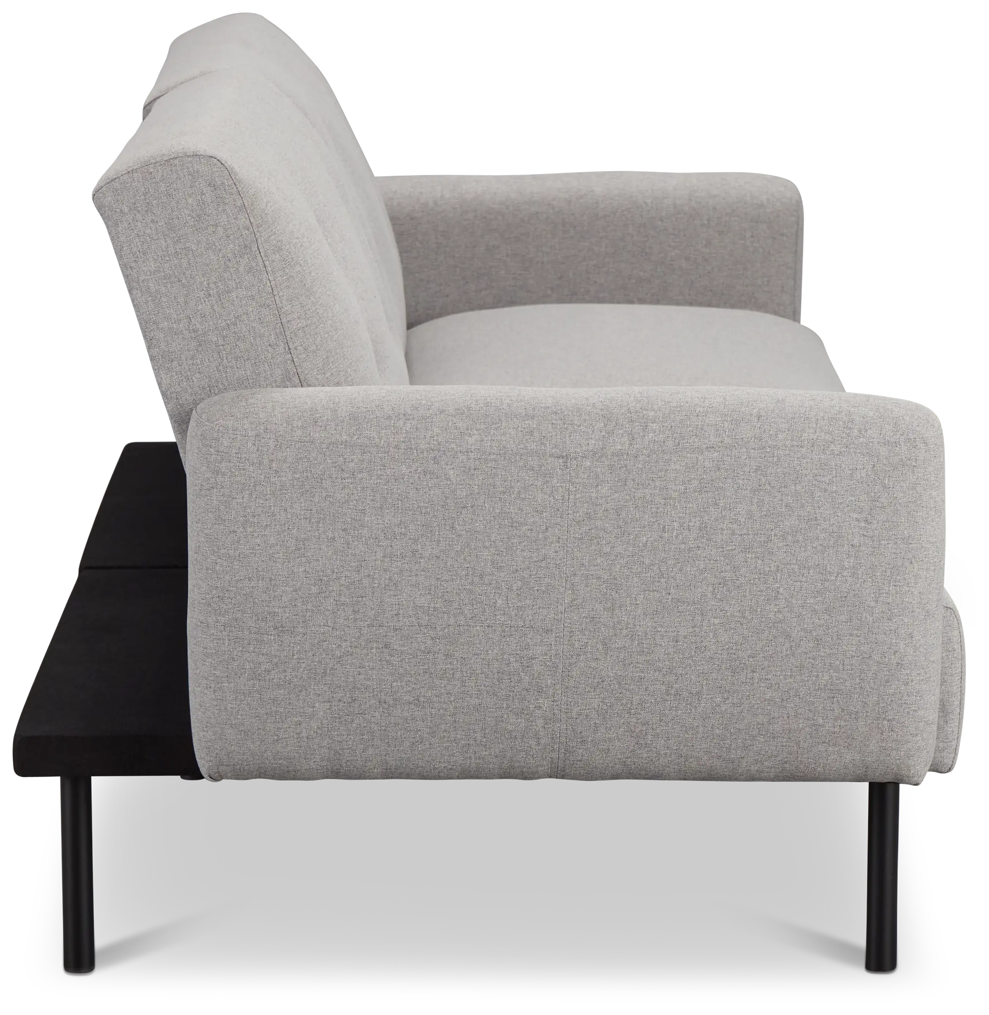 Denali Light Gray Fabric Sofa Futon Denali Light Gray Fabric Sofa Futon