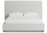 Grayton Gellar Beige 54" Upholstered Platform Bed