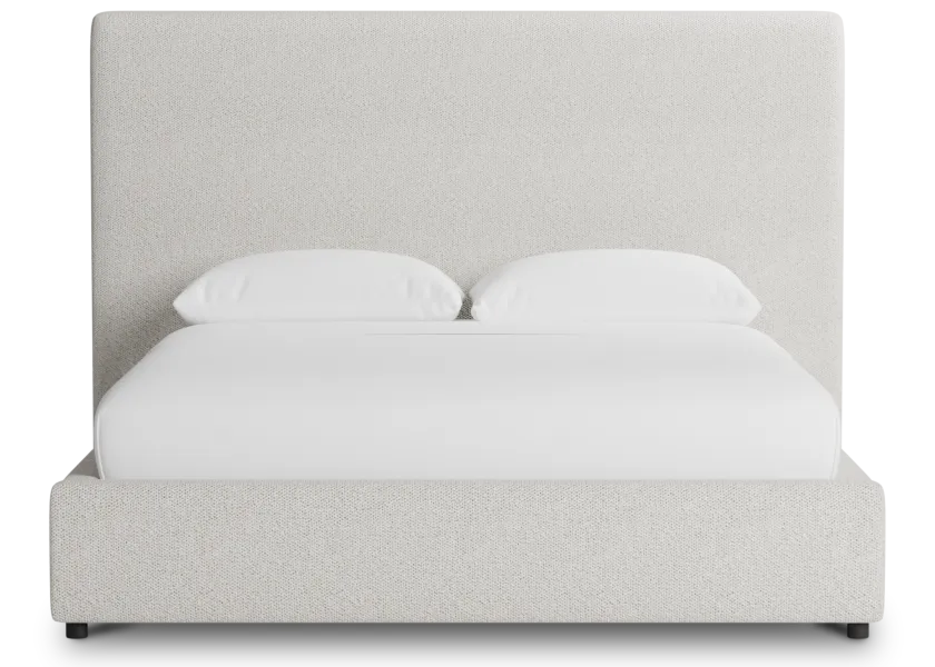 Grayton Gellar Beige 54" Upholstered Platform Bed