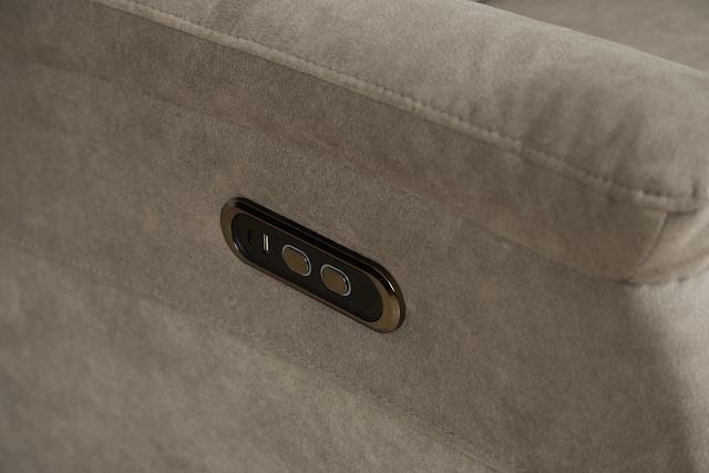 Ryder Beige Micro Power Recliner