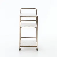Feri Brass Rect Bar Cart Base