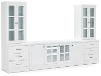 Newport White Medium Drawer Entertainment Wall