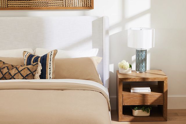 Nantucket White Uph Panel Bed