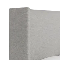 Captiva Maguire Gray 60" Upholstered Shelter Bed