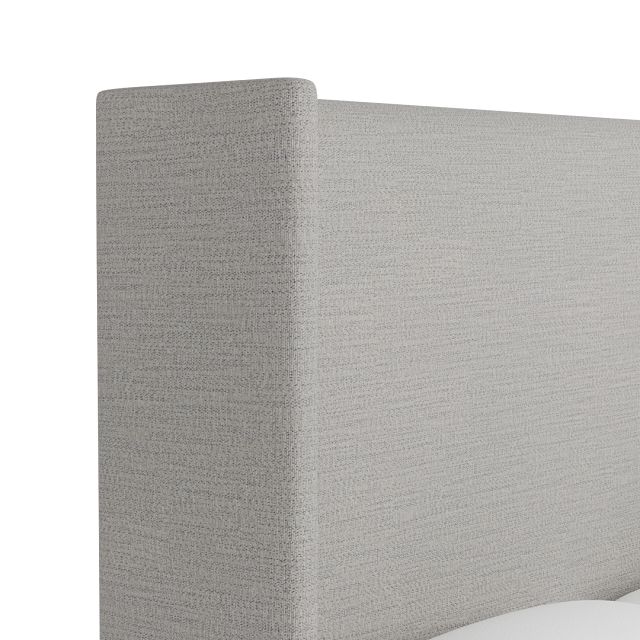 Captiva Maguire Gray 60" Upholstered Shelter Bed