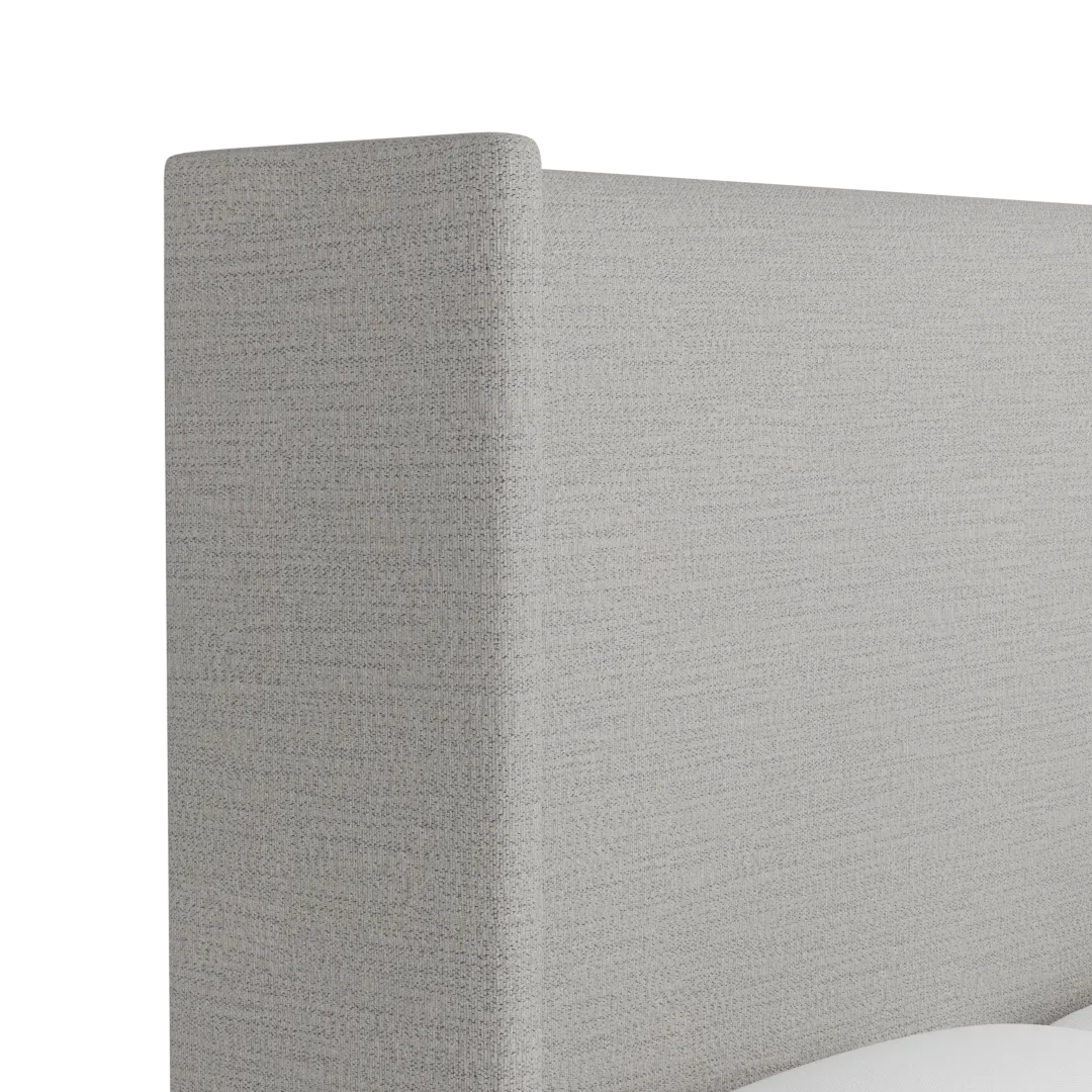 Captiva Maguire Gray 60" Upholstered Shelter Bed