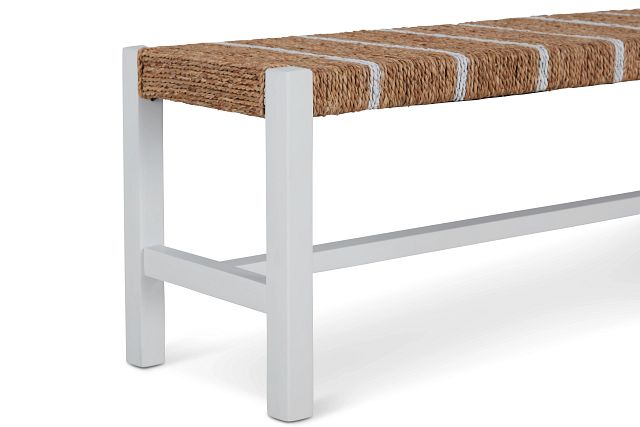 Nantucket Two-tone Woven Dining Bench