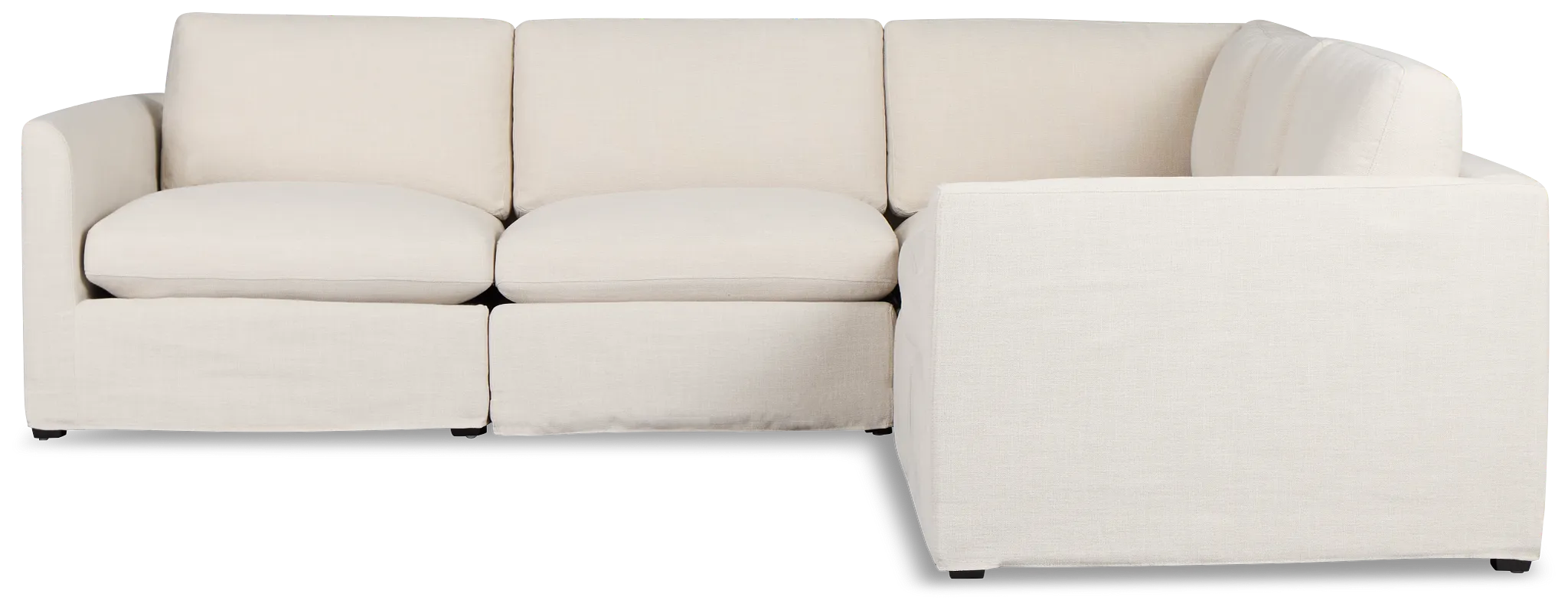 Willow Light Beige Fabric Medium Two-arm Sectional