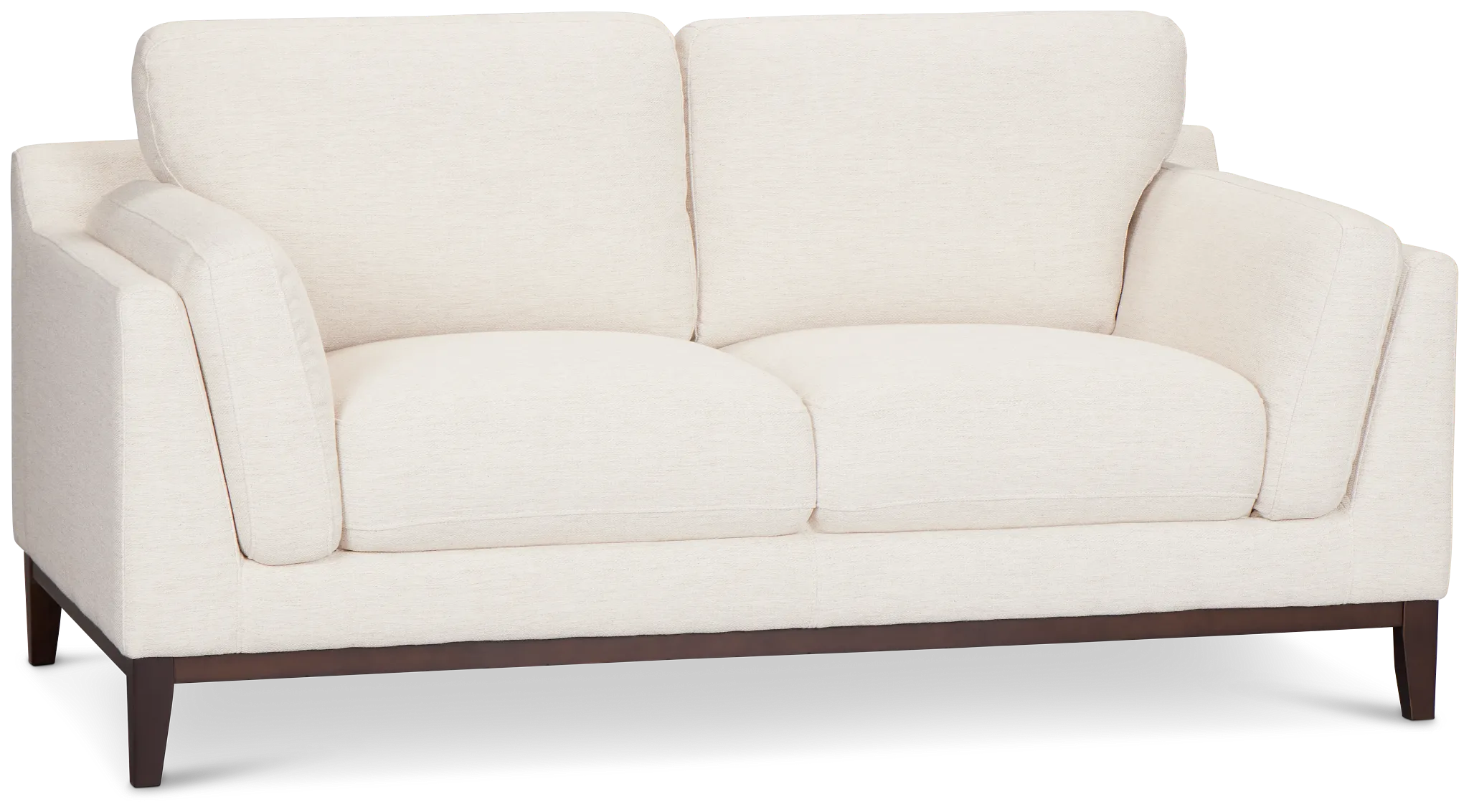 Wesley Light Beige Fabric Loveseat