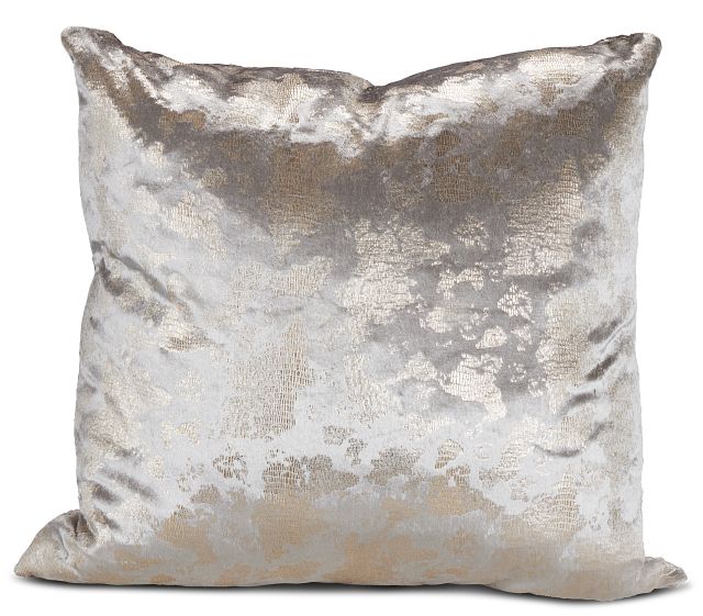 Logan Gray 22" Square Accent Pillow