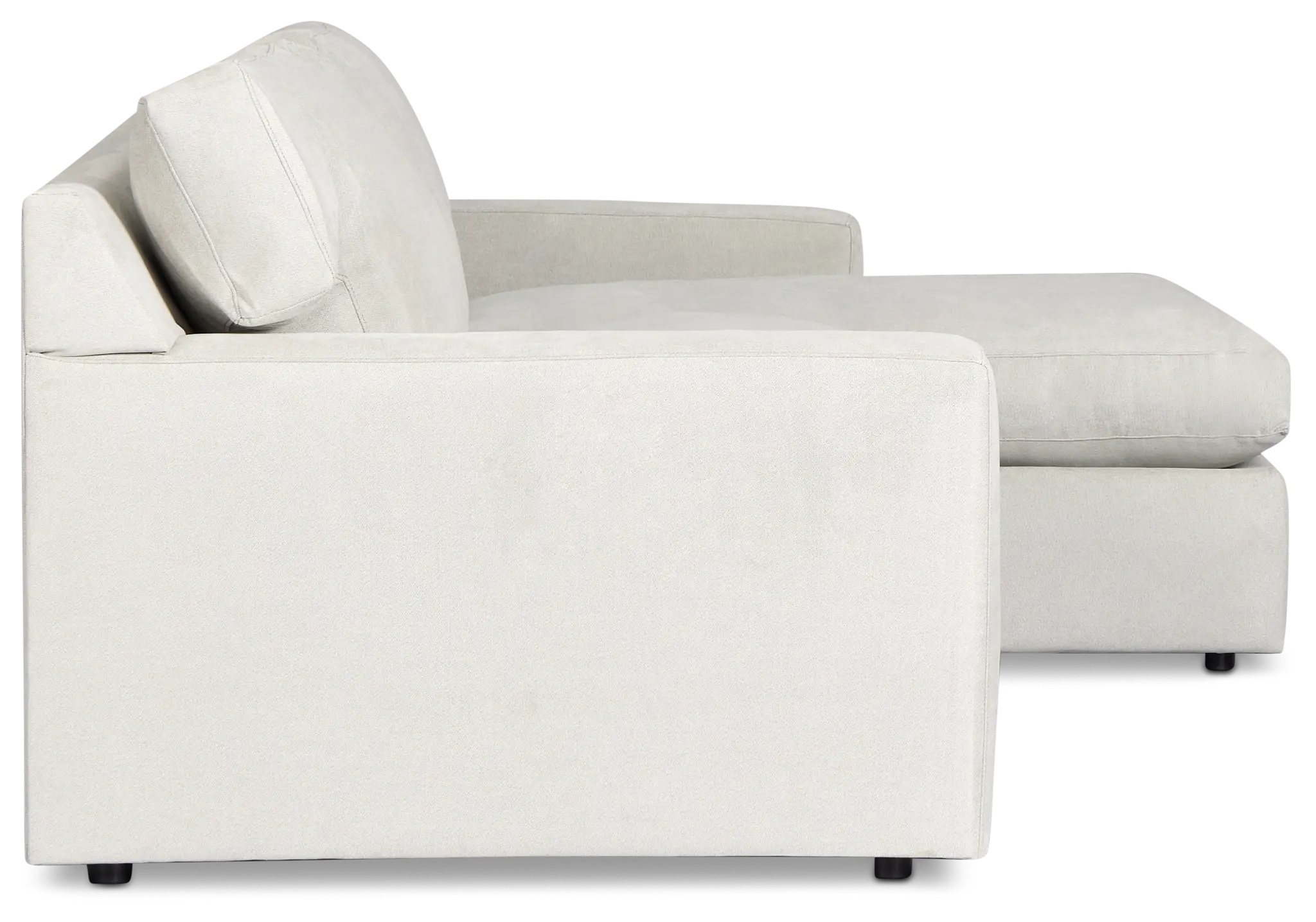 Hudson Gray Fabric Right Chaise Sectional Hudson Gray Fabric Right Chaise Sectional