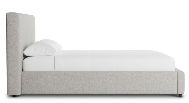 Gayton Elavation Khaki 44" Upholstered Platform Bed