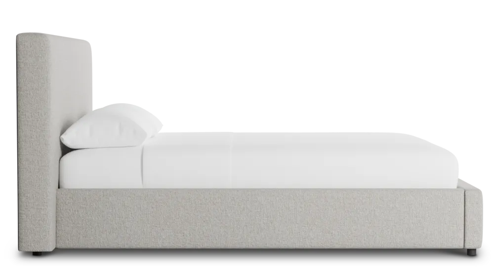 Gayton Elavation Khaki 44" Upholstered Platform Bed