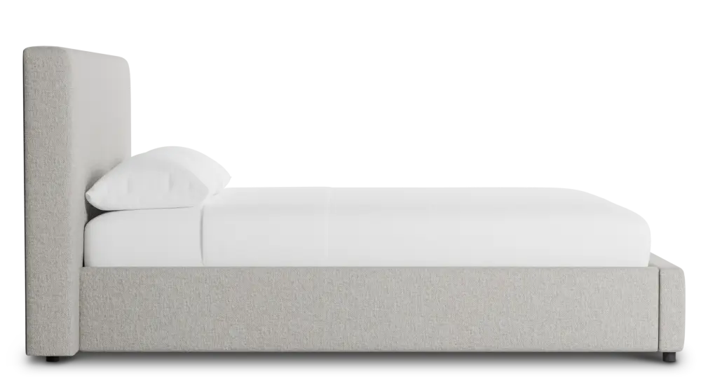 Gayton Elavation Khaki 44" Upholstered Platform Bed Gayton Elavation Khaki 44" Upholstered Platform Bed