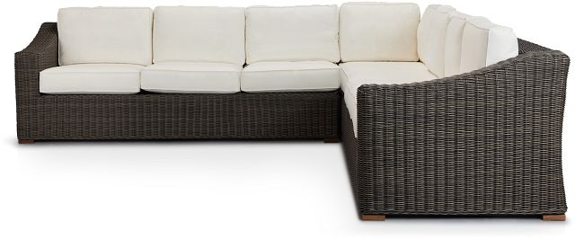 Canyon Gray White Large Two-arm Sectional