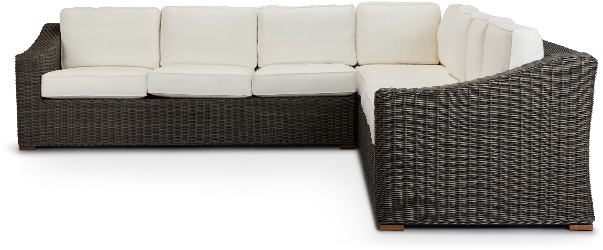 Canyon Gray White Large Two-arm Sectional