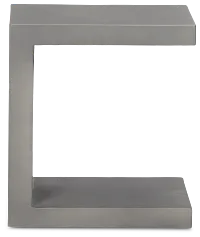Brio Gray Square End Table
