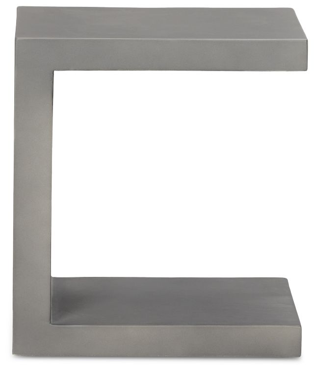 Brio Gray Square End Table