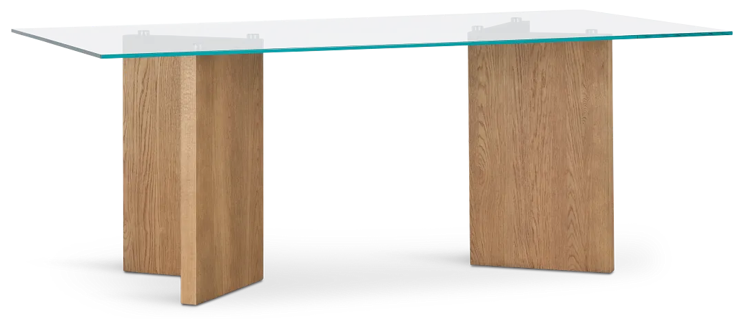 Haven Glass 80" Rectangular Table