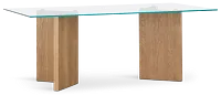 Haven Glass 80" Rectangular Table