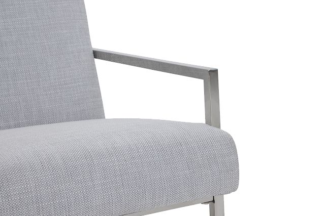 Megan Gray Fabric Accent Chair