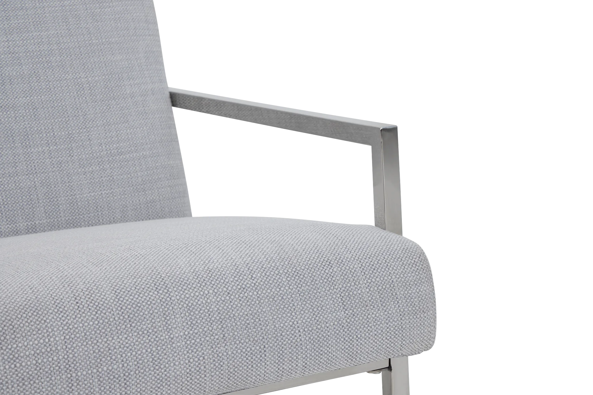 Megan Gray Fabric Accent Chair