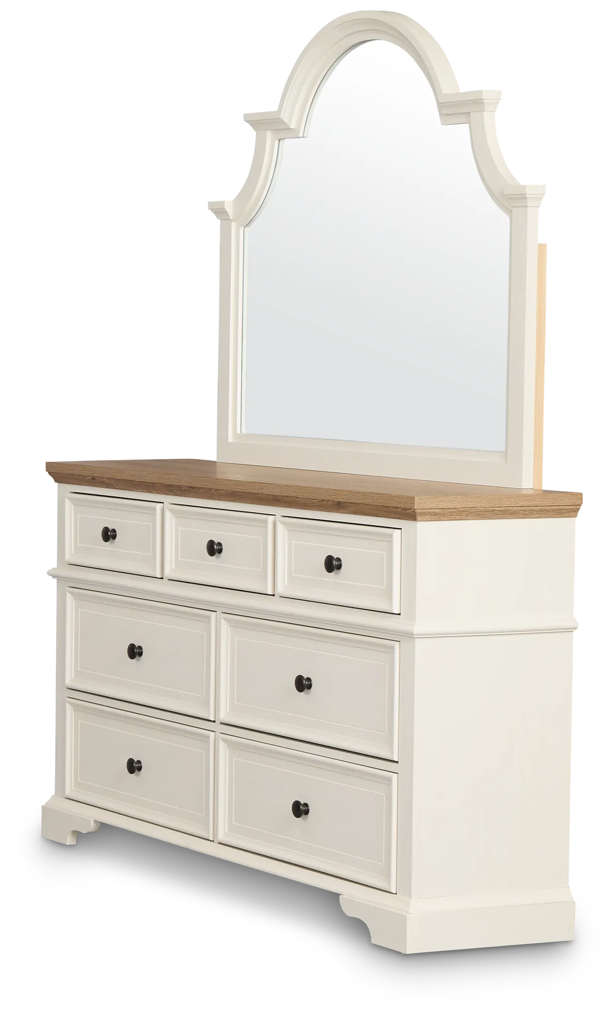 Charlotte Two-tone Dresser & Mirror