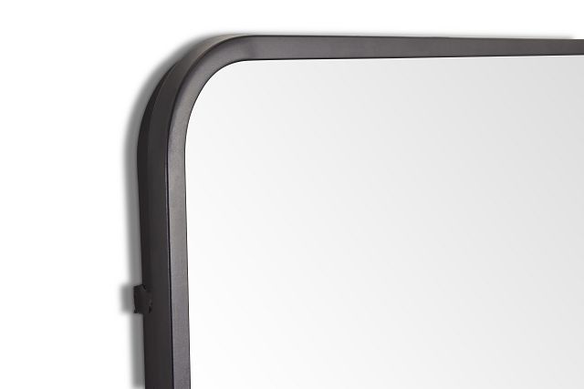 Amara Black Floor Mirror