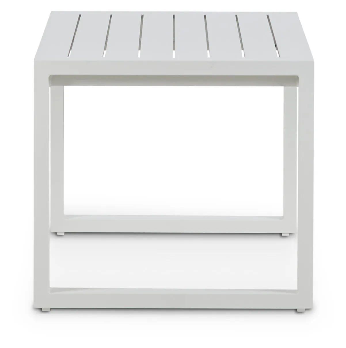 Linear2 White Aluminum Coffee Table