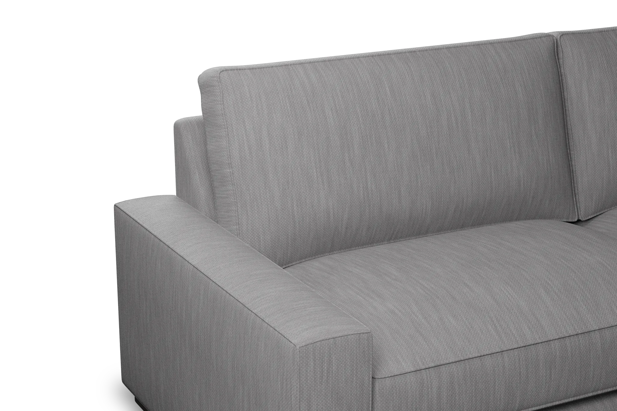 Edgewater Revenue Gray 96" Sofa W/ 2 Cushions