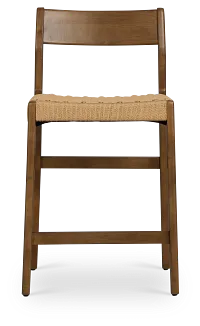 Santorini Mid Tone 24" Woven Barstool